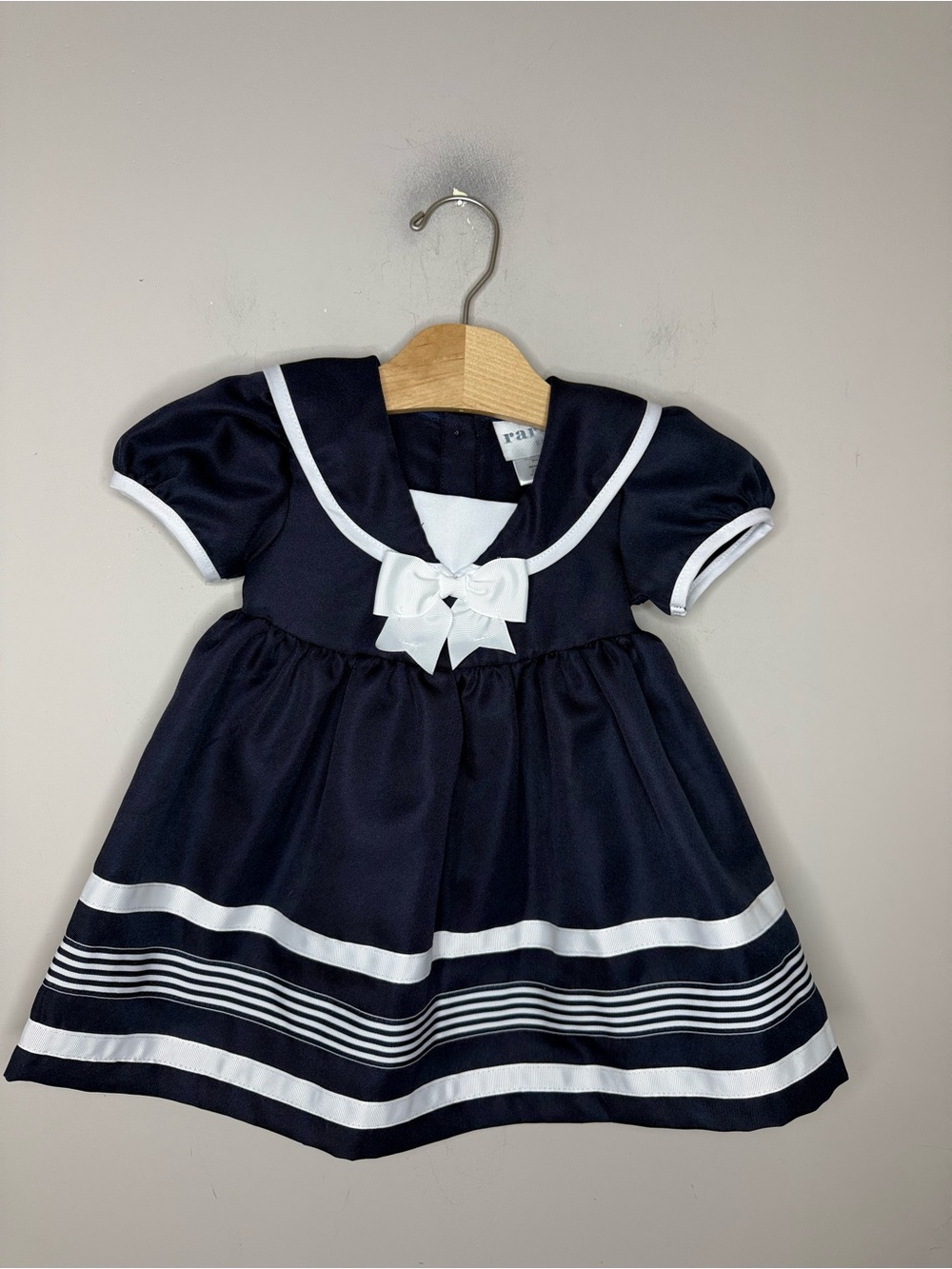 $12 ADD ON Vintage Rare Editions DRESS 18M Christmas nautical janie and jack